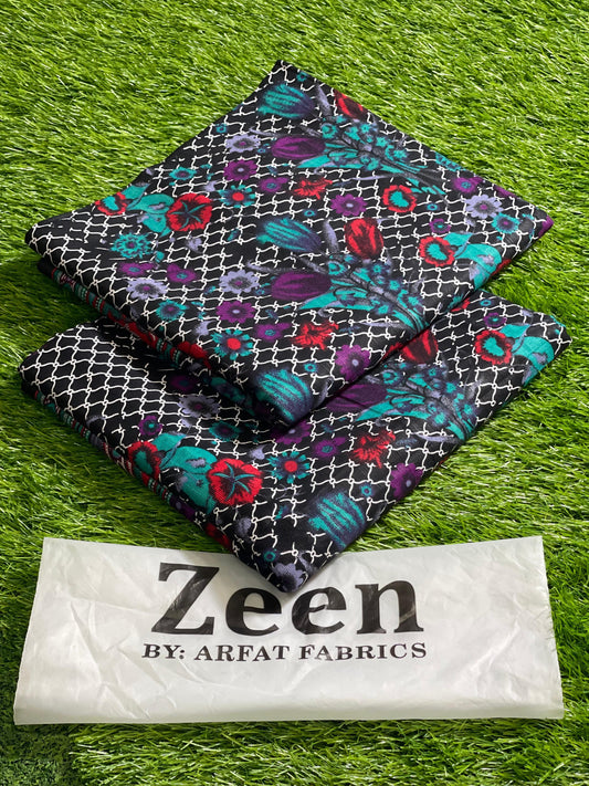 ZEEN BY ARFAT | 2 PIECE | SOFT KHADDAR | PRINTED ALLOVER
