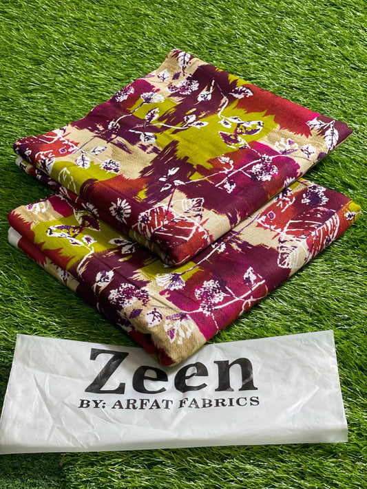 ZEEN BY ARFAT | 2 PIECE | SOFT KHADDAR | PRINTED ALLOVER