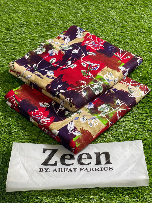 ZEEN BY ARFAT | 2 PIECE | SOFT KHADDAR | PRINTED ALLOVER