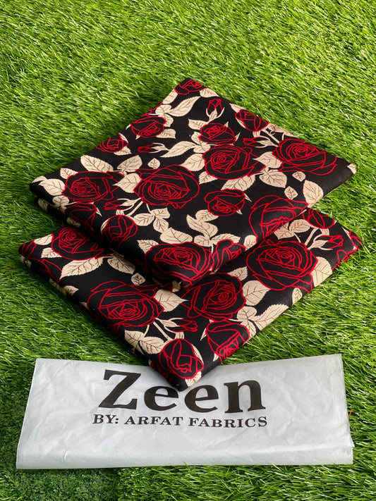 ZEEN BY ARFAT | 2 PIECE | SOFT KHADDAR | PRINTED ALLOVER